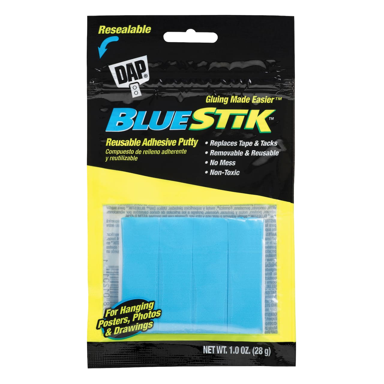 DAP® BlueStik™ 1oz Reusable Adhesive Putty, 12 Pack